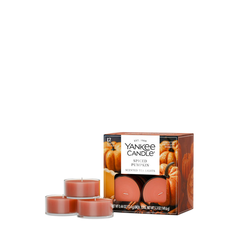 Spiced Pumpkin Scented Tea Light Candles O6