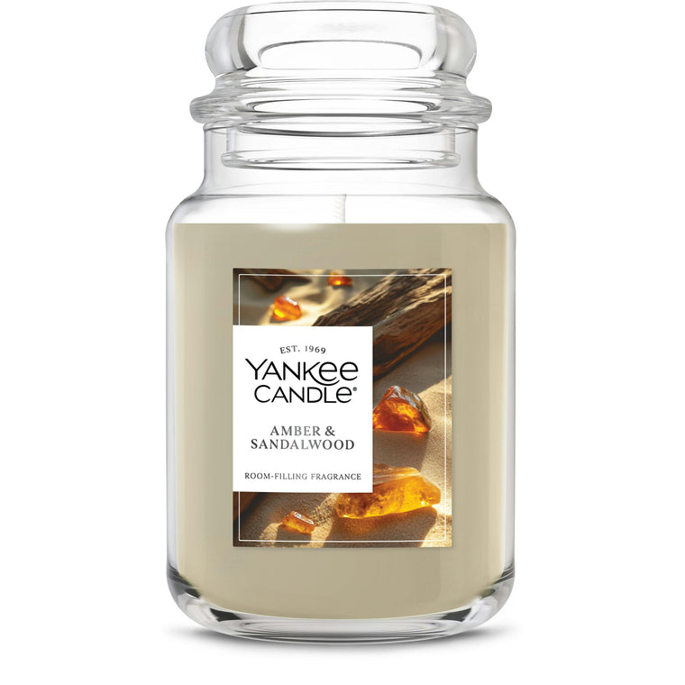 Amber & Sandalwood Original Large Jar Candle B7