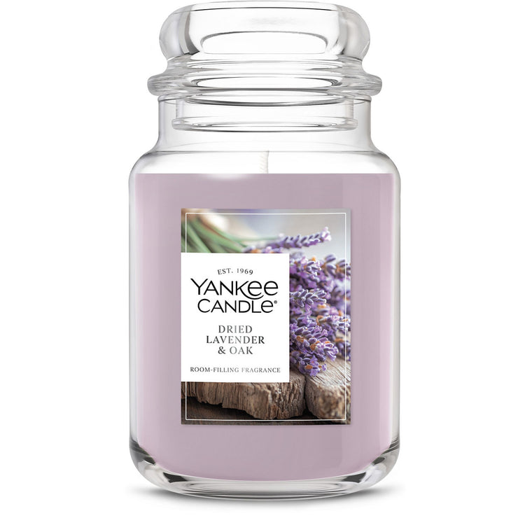 Dried Lavender & Oak Original Large Jar Candle H0