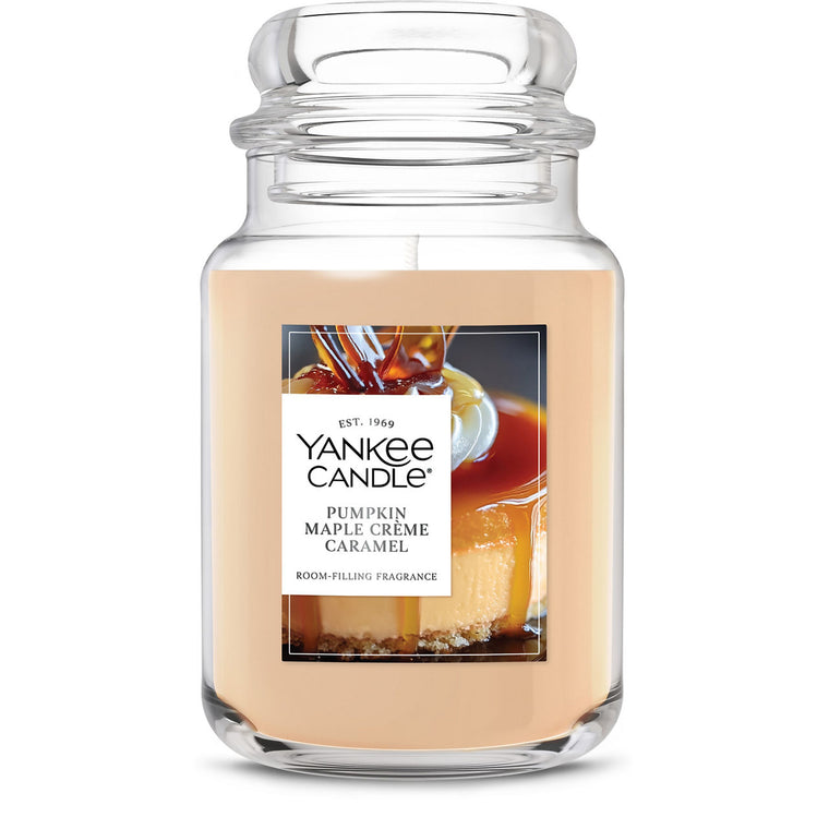 Pumpkin Maple Crème Caramel Original Large Jar Candle Y5