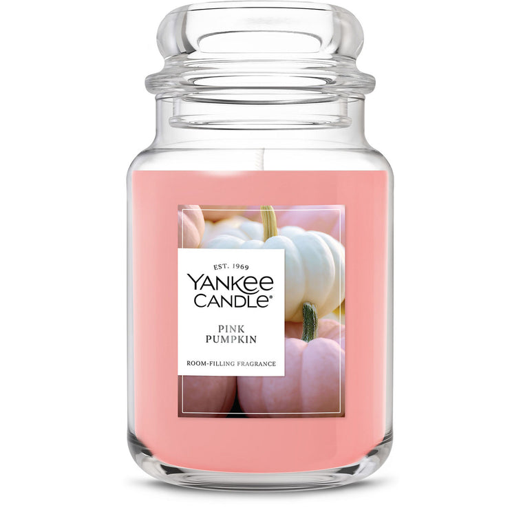 Pink Pumpkin Original Large Jar Candle Z4