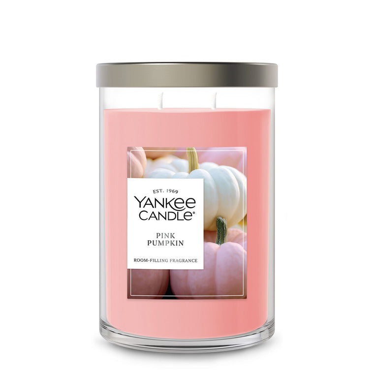 Pink Pumpkin Large Tumbler Candle L3