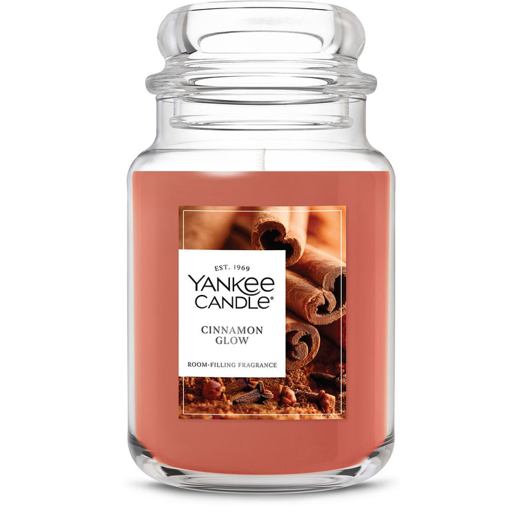 Cinnamon Glow Original Large Jar Candle X4