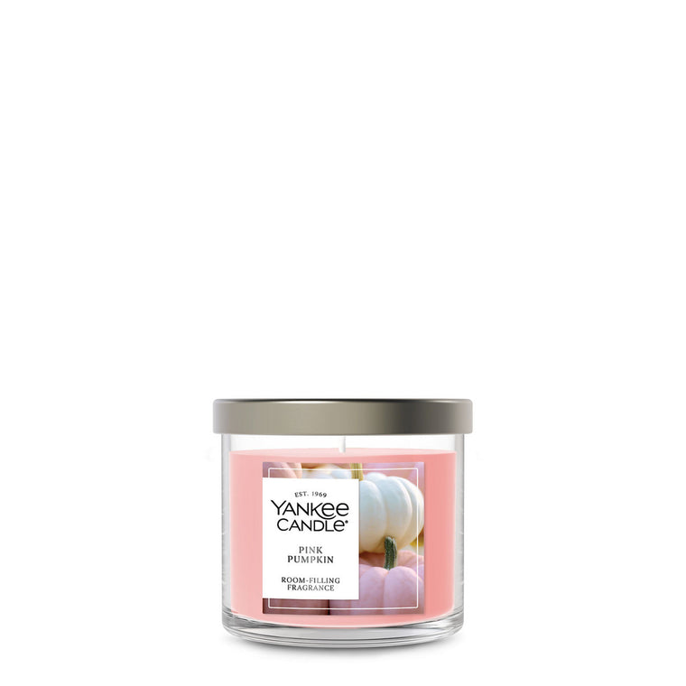 Pink Pumpkin Small Tumbler Candle C1