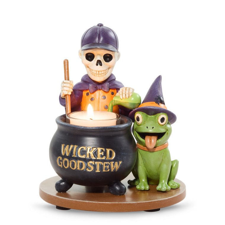 Bonebury Lane Wicked Good Tea Light Candle Holder I6