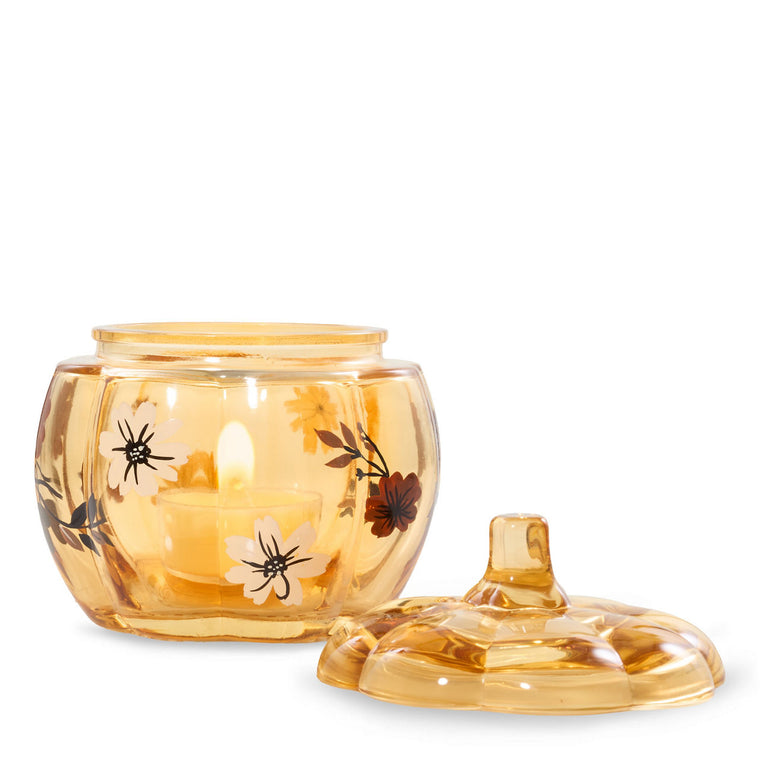 Flower Pumpkin Tea Light Candle Holder H6