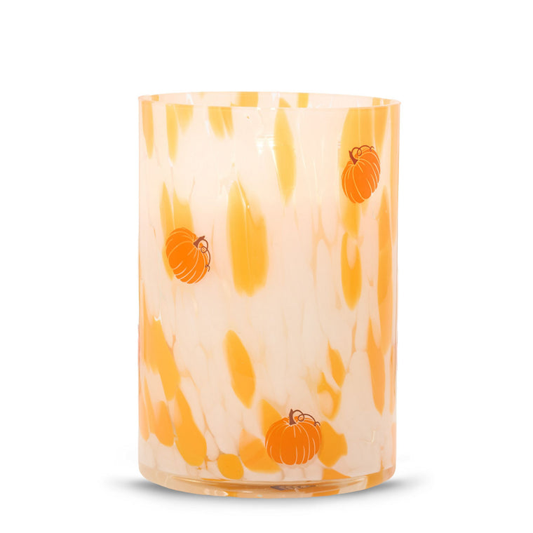 Pumpkin Painter Jar Candle Holder A9