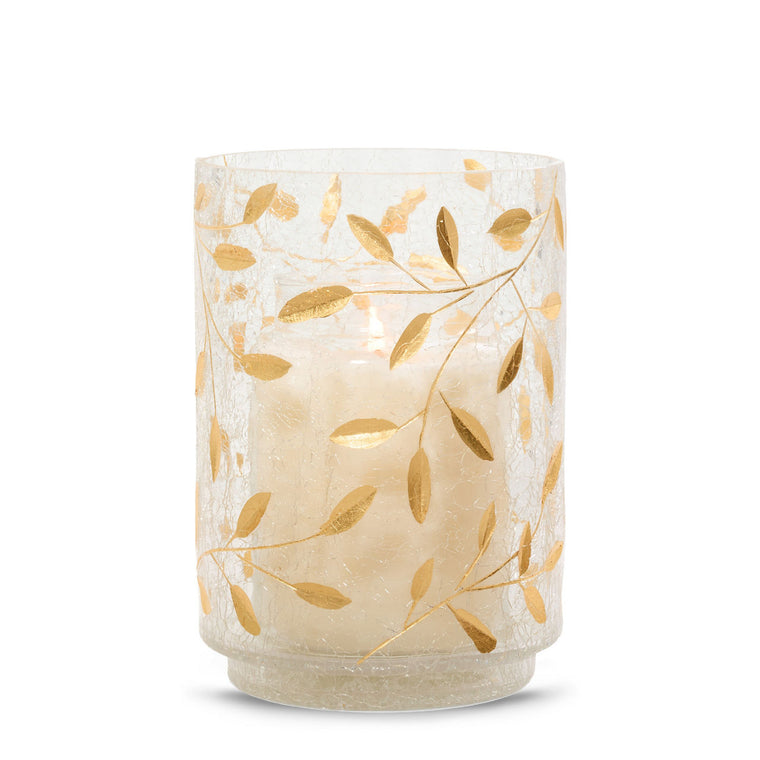 Gold Blossom Jar Candle Holder D5