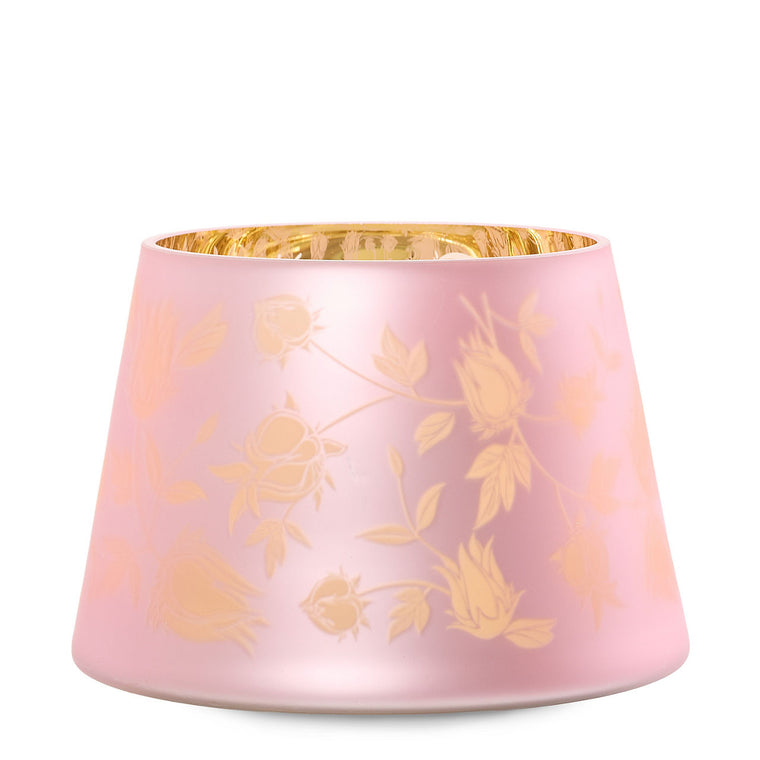 Roselle Etched Jar Candle Shade S1