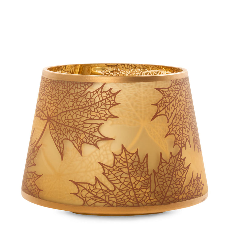Crackle Leaves Jar Candle Shade H3